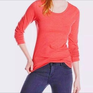 Threads 4 Thought Shirt T-Shirt Size S Red Cotton Long Sleeves Lightweight